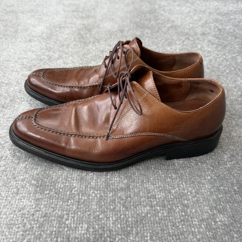Cole Haan Shoes Mens Size 9.5 Brown Oxford Dress Air Apron Toe Leather